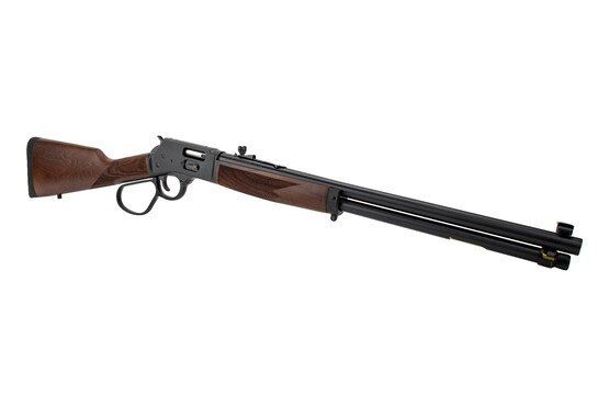 Henry Big Boy Steel 44 Special Lever Action Rifle features a large loop and walnut stock